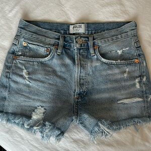 Agolde distressed Jean shorts
